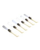 Syrah Ivory Butterstreuer aus Edelstahl, 16,5 x 4,5 x 5 cm, 6er-Set
