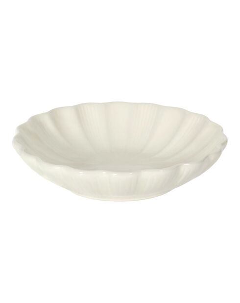 Set de 6 platos de sopa Calista en color crudo - D. 20 cm