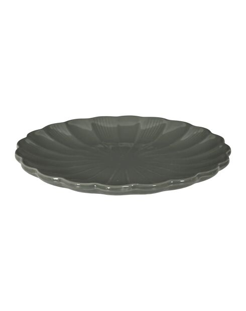 Set de 6 platos Calista grises - D. 27 cm