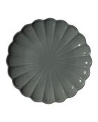 Set de 6 platos Calista grises - D. 27 cm