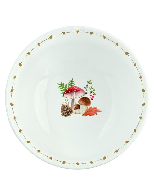 Juego de 6 cuencos de porcelana multicolor Autumn Breeze, 12 x 12 x 5,5 cm