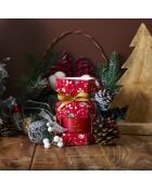 Vela aromática roja Cracker Noël tradi, 9,5 x 16,5 x 8,2 cm