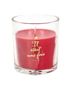 Vela aromática roja Cracker Noël tradi, 9,5 x 16,5 x 8,2 cm
