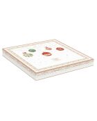 Lot de 2 plats à gâteau en porcelaine Christmas Eve multicolore - 32 x 32 x 0,04 cm