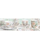 Lot de 2 tasses en porcelaine Zen Garden Green multicolores - 300 ml