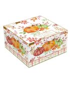 Juego de 2 tazas de café Harvest de porcelana con platillo multicolor, 110 ml