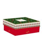 Set aus 2 Porzellantassen mit Untertasse Fancy Christmas multicolor - 240 ml