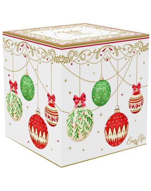 Vaso de porcelana de Nochebuena multicolor - 275 ml