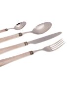 Set di posate in acciaio inossidabile con decorazione Boston 10 - 4 pezzi