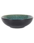 Lot de 6 assiettes à soupe Elia vertes/noires - D. 18,5 cm