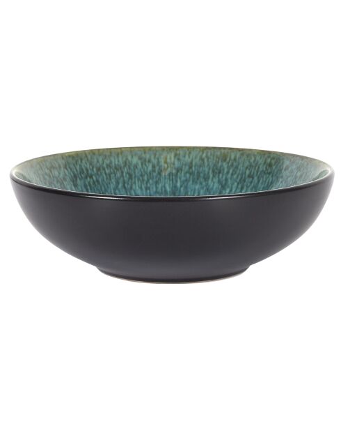 Juego de 6 platos de sopa Elia verdes/negros - D. 18,5 cm