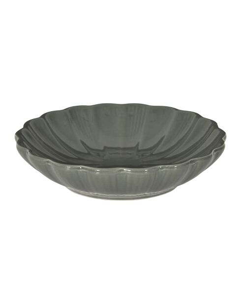 Set de 6 platos de sopa Calista grises - D. 20 cm