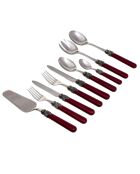 Ensemble de couverts en acier inoxydable Classic bordeaux - 75 pièces