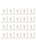 Set mit 20 mehrfarbigen Royal Nutcracker Papierservietten - 33 x 33 x 8 cm