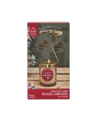 Set de 2 velas aromáticas con forma de carrusel navideño con jengibre multicolor, 6 x 7,5 x 6 cm