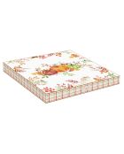 Juego de 6 platos llanos de porcelana multicolor con forma de calabaza Harvest, 27 x 27 x 2 cm