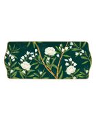 Plato para servir de porcelana multicolor Royal Peonies, 35 x 15 x 2,5 cm