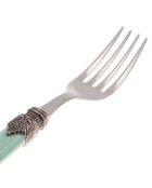 Lot de 6 fourchettes de table en acier inoxydable Classic vert d'eau - 26 x 5,8 x 7 cm