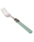 Lot de 6 fourchettes de table en acier inoxydable Classic vert d'eau - 26 x 5,8 x 7 cm