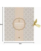 Set de 7 velas aromáticas en una caja dorada de aromas orientales, 6 x 6 x 6 cm