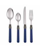 Ensemble de couverts en acier inoxydable Classic bleue - 24 pièces