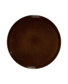Set de 6 platos Ysia marrones - D. 25 cm