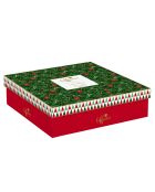 Lot de 6 tasses à café en porcelaine avec soucoupe Fancy Christmas multicolores - 100 ml