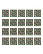 Juego de 20 servilletas de papel Christmas Joy multicolores, 33 x 33 x 8 cm