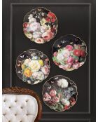 Plat de service en porcelaine Victorian Garden multicolore - 35 x 15 x 3 cm
