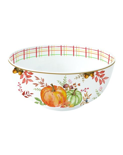 Set de 4 cuencos de porcelana Harvest multicolor, 15 x 15 x 7 cm