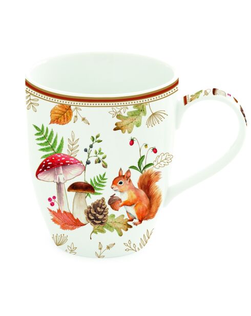 Taza de porcelana multicolor Autumn Breeze, 350 ml