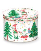 Porzellantasse in einer mehrfarbigen Ready For Christmas-Metallbox — 350 ml