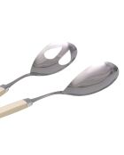 Set di 2 posate da insalata Easy Ivory in acciaio inossidabile, 25 x 5 x 4 cm