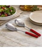Set di 2 posate da insalata Easy Ivory in acciaio inossidabile, 25 x 5 x 4 cm