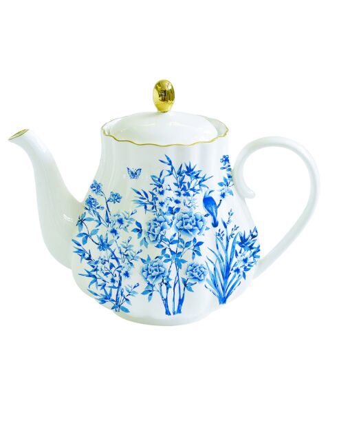 Teiera Paradise Garden in porcellana multicolore, 800 ml