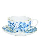 Tasse et soucoupe en porcelaine Paradise Garden multicolore - 200 ml