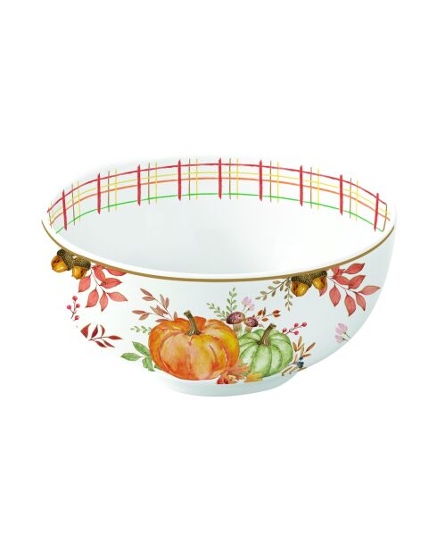 Juego de 6 cuencos de porcelana Harvest multicolores, 12 x 12 x 5,5 cm