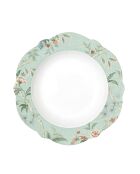 Juego de 6 platos de sopa de porcelana Zen Garden Green multicolores, 23 x 23 x 3,5 cm