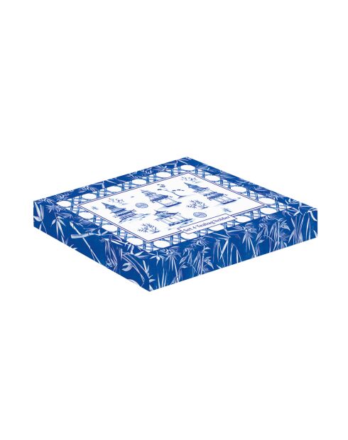 Set de 4 soportes para bolsitas de té de porcelana Pagoda multicolor - 650 ml