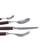 Juego de cubiertos Easy Brown de acero inoxidable - 24 piezas