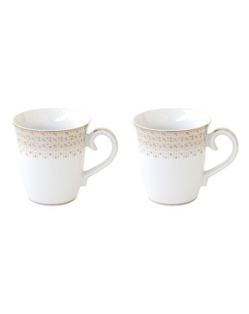 Set de 2 tazas festivas de porcelana multicolor, 275 ml