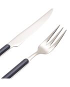 Sylt blauwe roestvrijstalen steakbestekset - 12 stuks