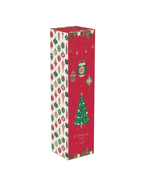 Juego de 4 vasos apilables de porcelana Jingle Bells multicolores, 275 ml