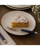 Set mit 6 blauen Peter Dessertgabeln aus Edelstahl — 16,5 x 4,5 x 5 cm