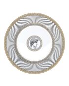 Set di 6 piatti da aperitivo in porcellana bianca Palladium - 19 x 19 x 1,5 cm