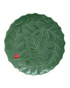 Piatto da portata in porcellana Holly & Berries verde - 30 x 30 x 2 cm
