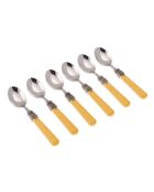 Lot de 6 cuillères à café en acier inoxydable Classic latte - 16,5 x 4,5 x 5 cm