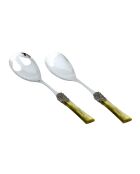 Set van 2 Syrah Green roestvrijstalen saladeporties - 25 x 5 x 4 cm