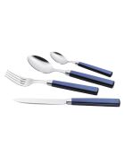 Ensemble de couverts en acier inoxydable Zara bleu - 24 pièces