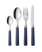 Ensemble de couverts en acier inoxydable Zara bleu - 24 pièces